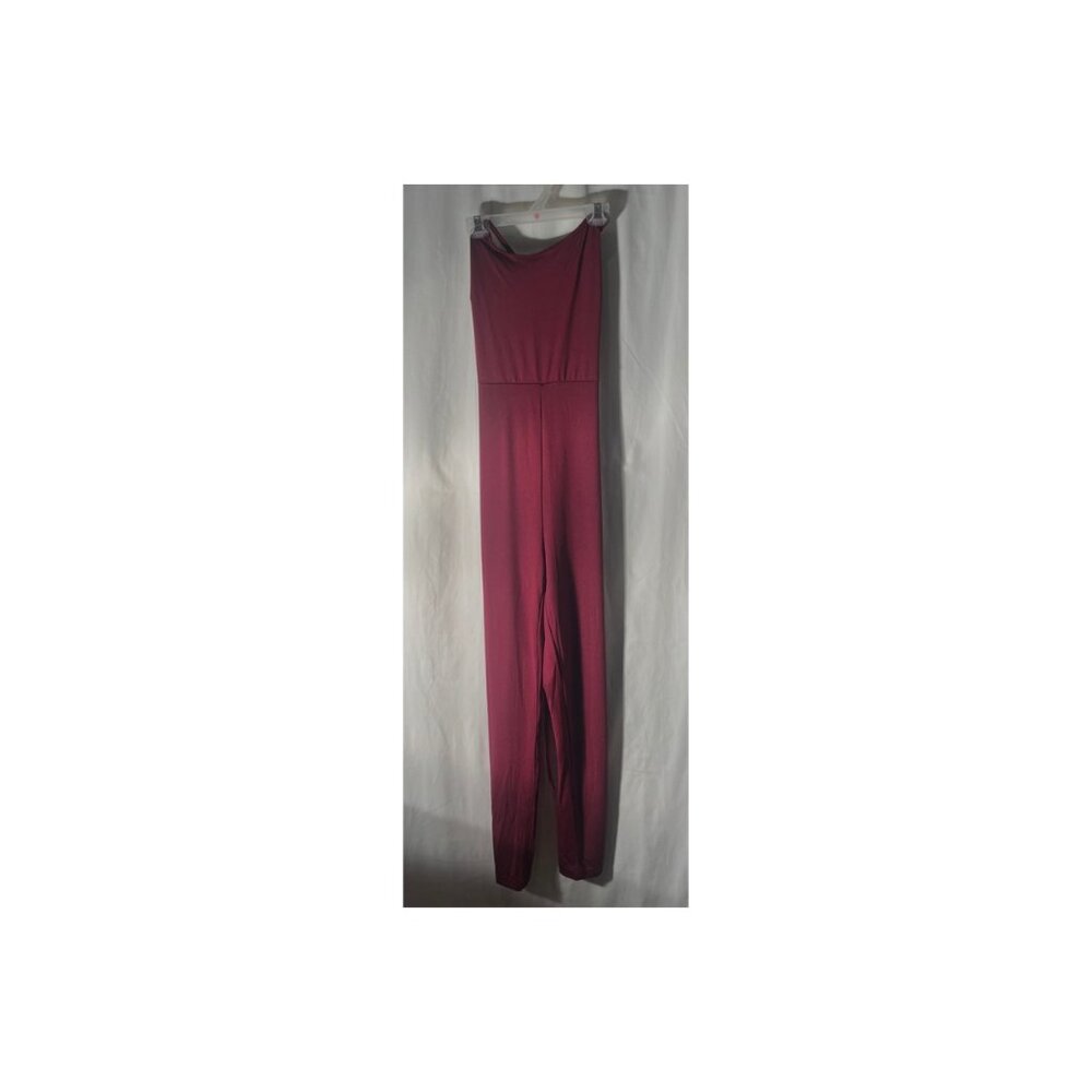 Woman Burgundy Romper
